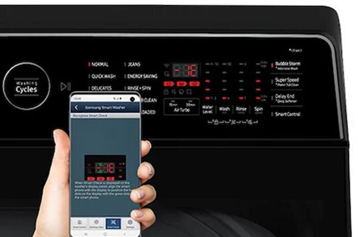 máy giặt bespoke samsung ecobubble inverter 19kg wa80f19b9bsv