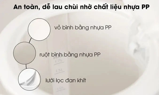 bình đun siêu tốc electrolux 1.7 lít e2ek1-100w