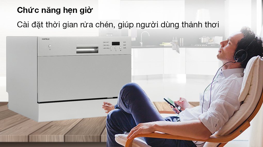 máy rửa chén mini hafele hdw-t50a