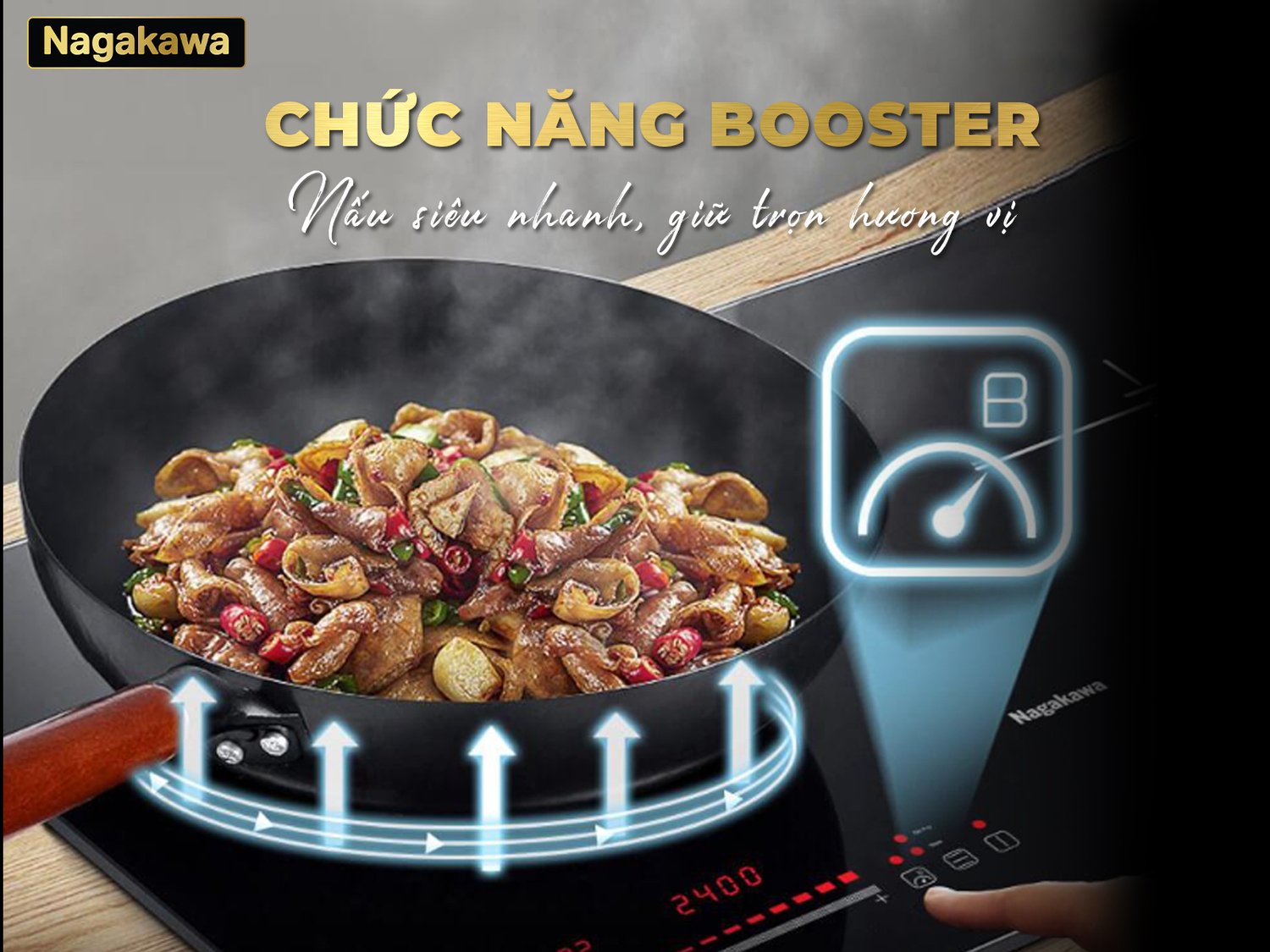 bếp điện từ đôi nagakawa ndi9192