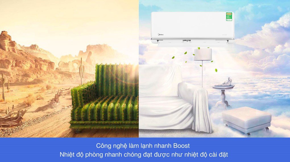 máy lạnh midea inverter 1 hp msaga-10crdn8