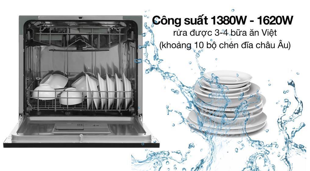 máy rửa chén độc lập comfee cdw-8f60rb