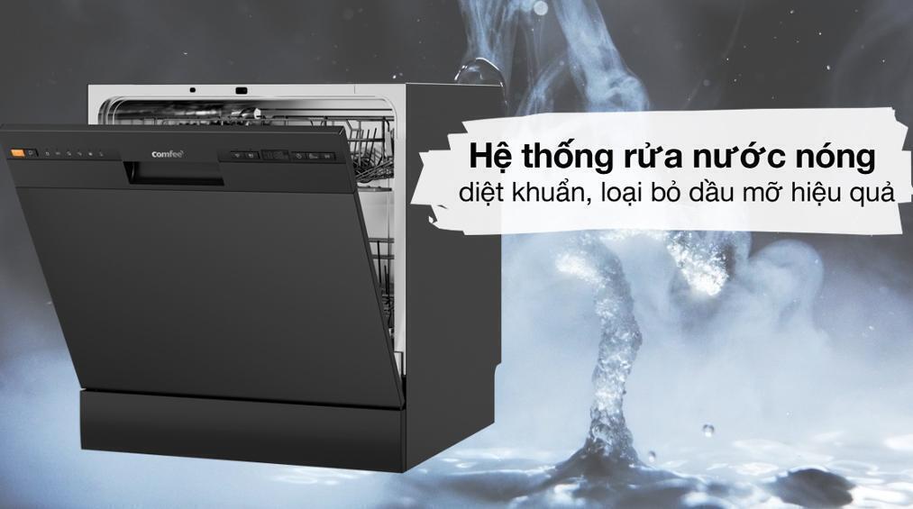 máy rửa chén độc lập comfee cdw-8f60rb