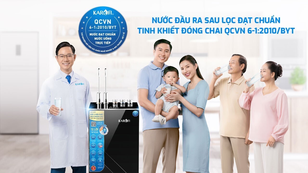 máy lọc nước nóng lạnh karofi kad-m82