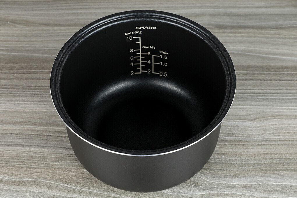 nồi cơm điện tử 1.8l sharp ks-com191ev-wh
