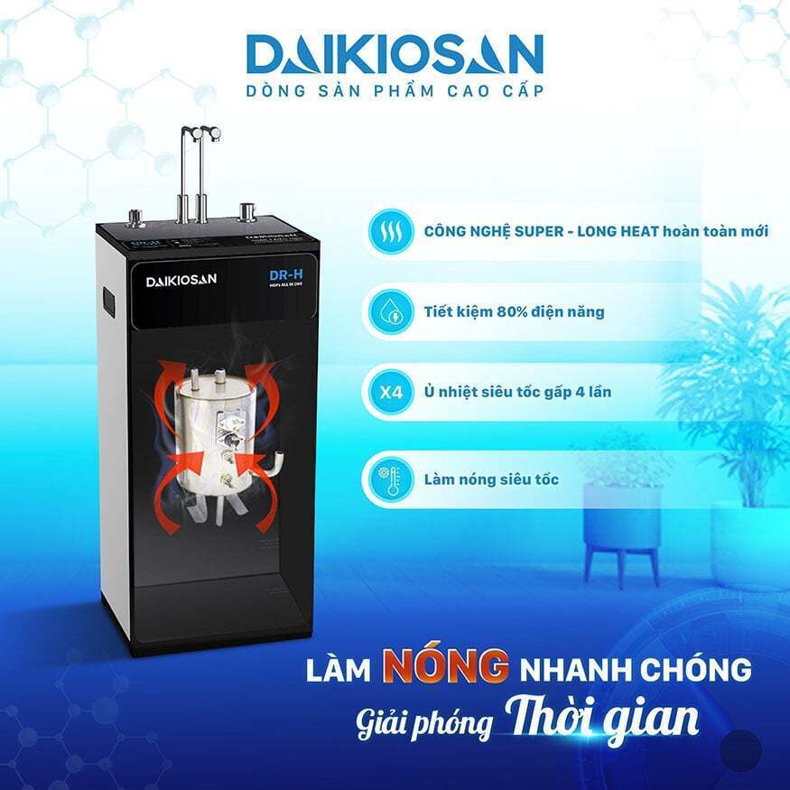 máy lọc nước daikiosan nóng nguội lạnh dr-h dn302