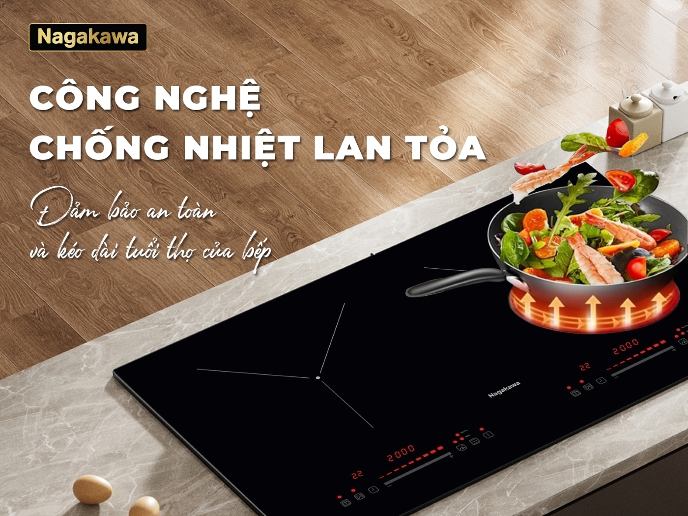 bếp điện từ đôi nagakawa ndi9192