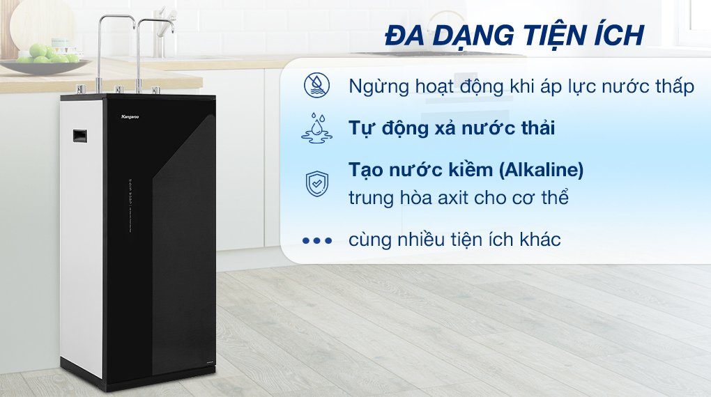 máy lọc nước ro nóng nguội lạnh kangaroo kg10a17 10 lõi