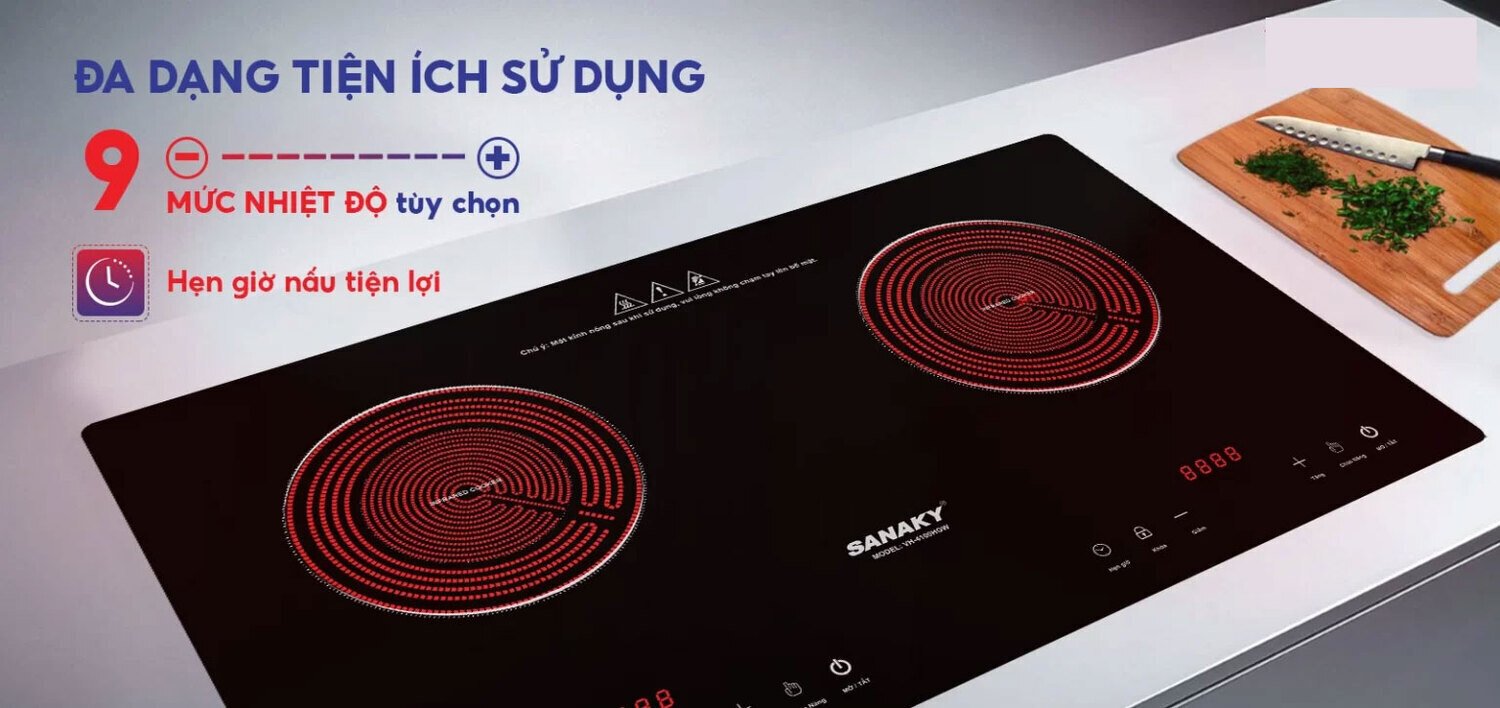bếp hồng ngoại đôi sanaky vh-4100hgw
