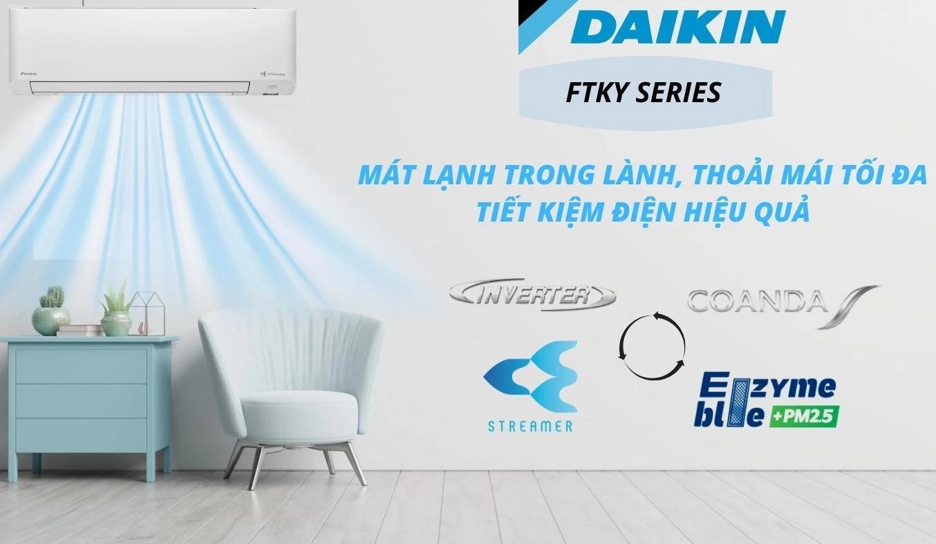 máy lạnh daikin inverter 1.5 hp ftky35wmvmv