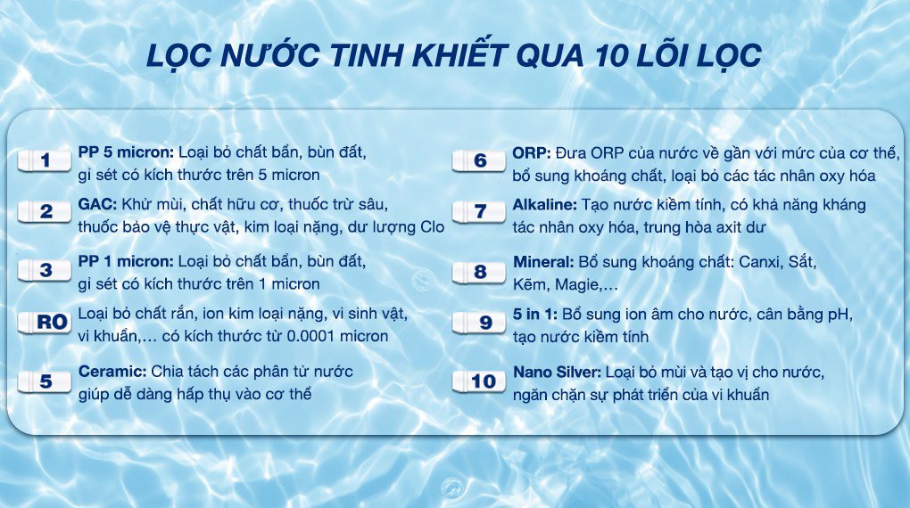 máy lọc nước ro nóng nguội lạnh kangaroo kg10a17 10 lõi