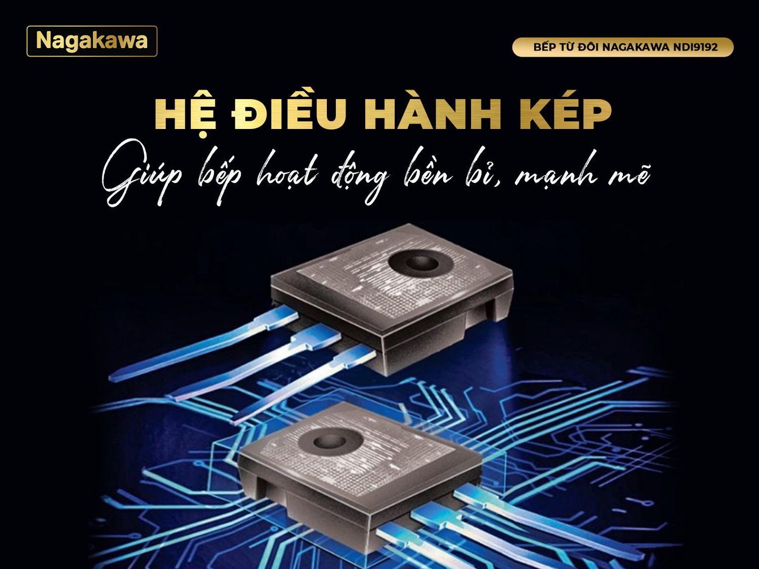 bếp điện từ đôi nagakawa ndi9192