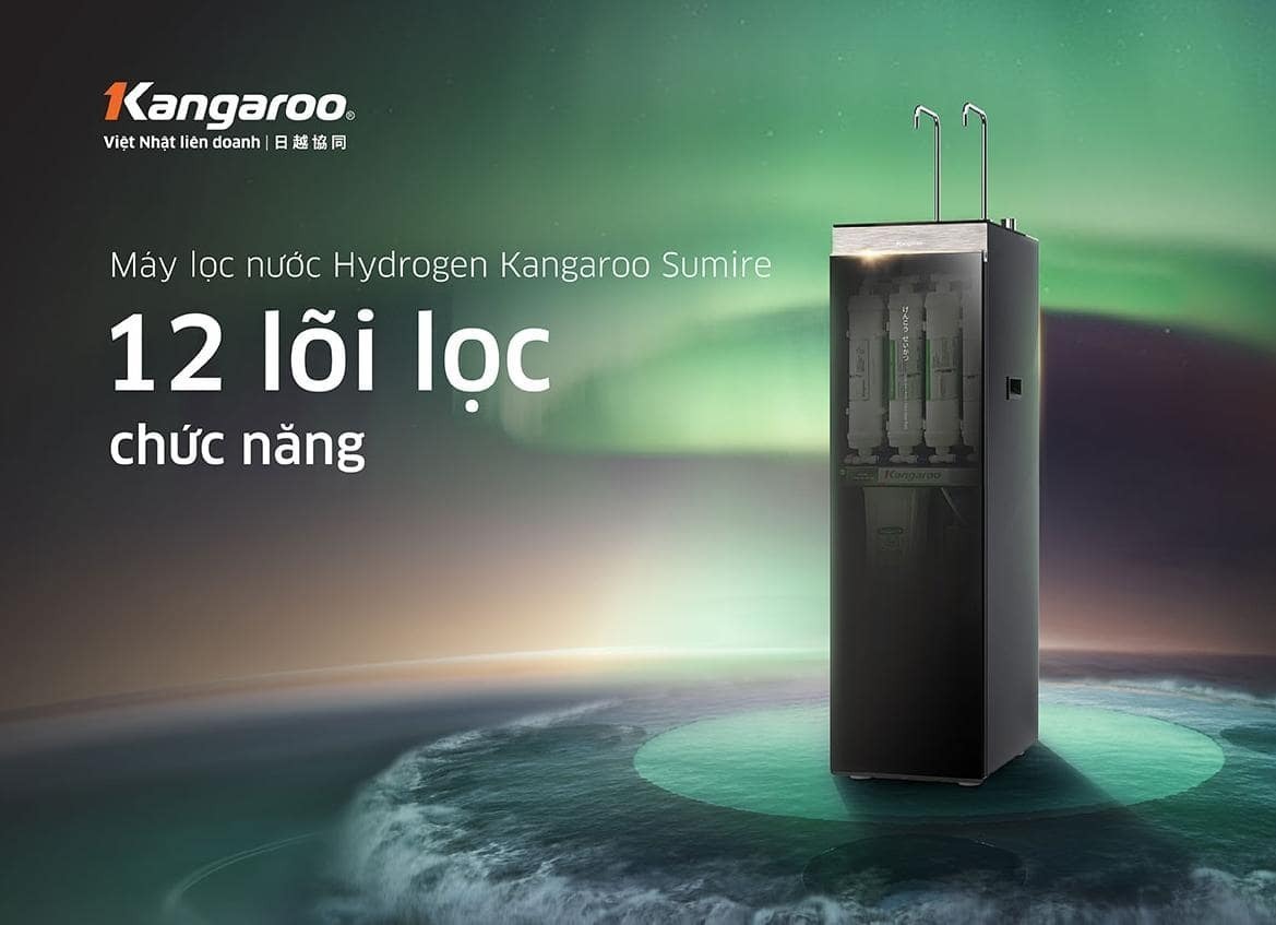 máy lọc nước ro nóng nguội lạnh kangaroo kg12a8s