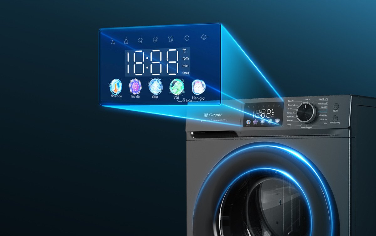 máy giặt casper inverter 9 kg wf-d95vgr1