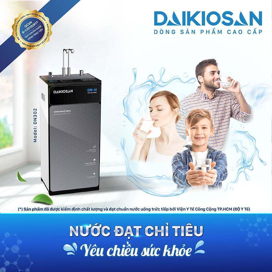 máy lọc nước daikiosan nóng nguội lạnh dr-h dn302