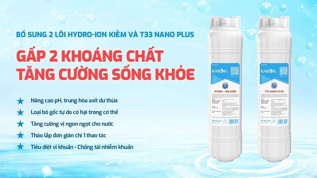 máy lọc nước nóng lạnh karofi kad-m82