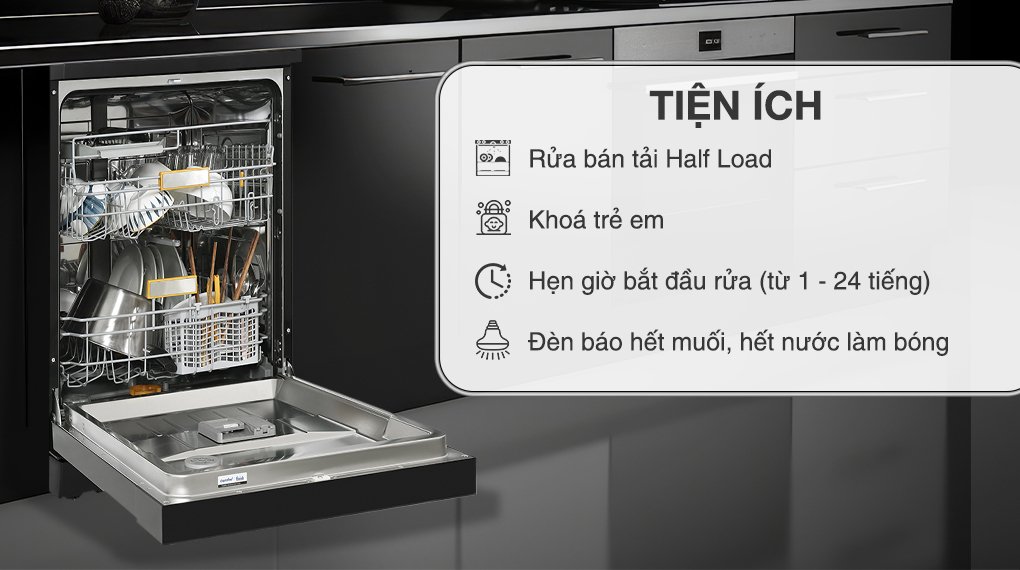 máy rửa chén độc lập comfee cdwef1401hb