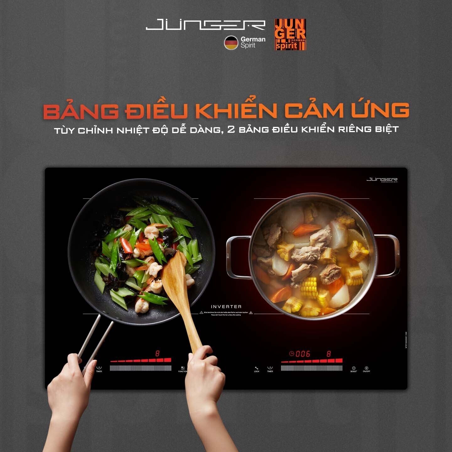 bếp điện từ hồng ngoại junger mtd-71