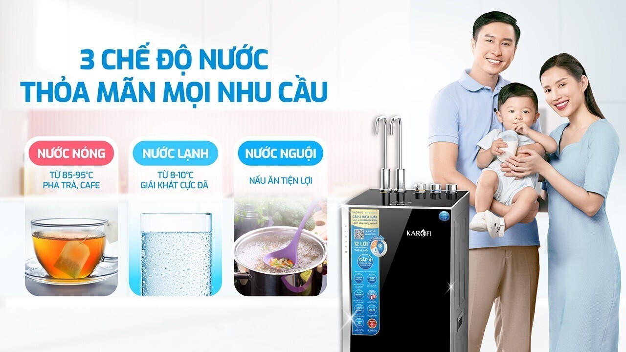 máy lọc nước nóng lạnh karofi kad-m85