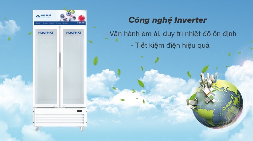 tủ mát hòa phát inverter 723 lít hsr d8723