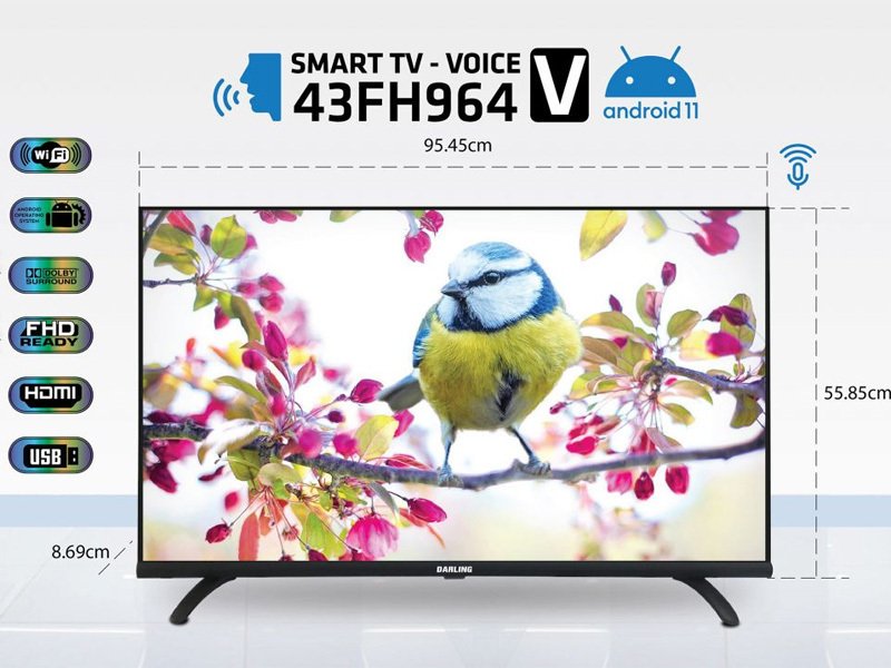 smart voice tivi darling 43 inch 43fh965v
