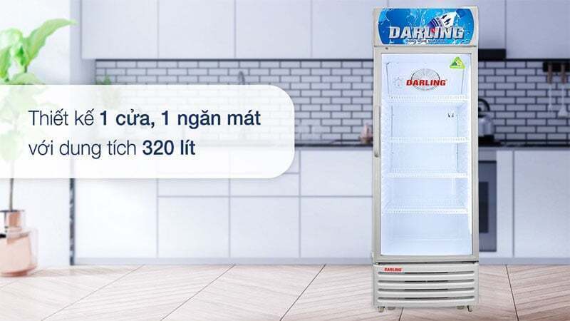 tủ mát 1 cửa darling dl-3200al