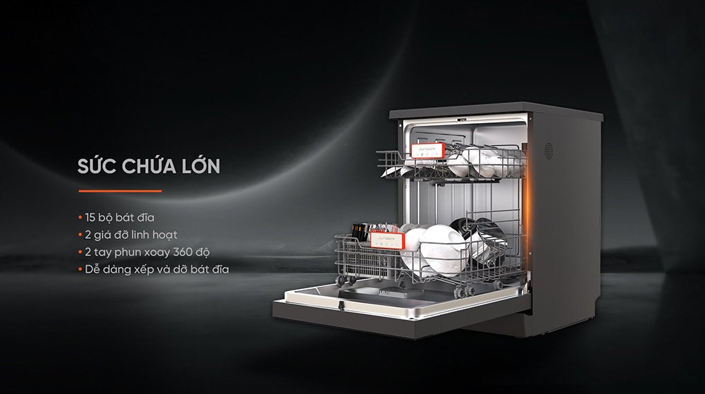 máy rửa bát junger leopard dwj-143 dòng độc lập 15 bộ