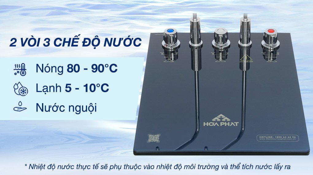 máy lọc nước ro nóng nguội lạnh hòa phát hpn666 11 lõi