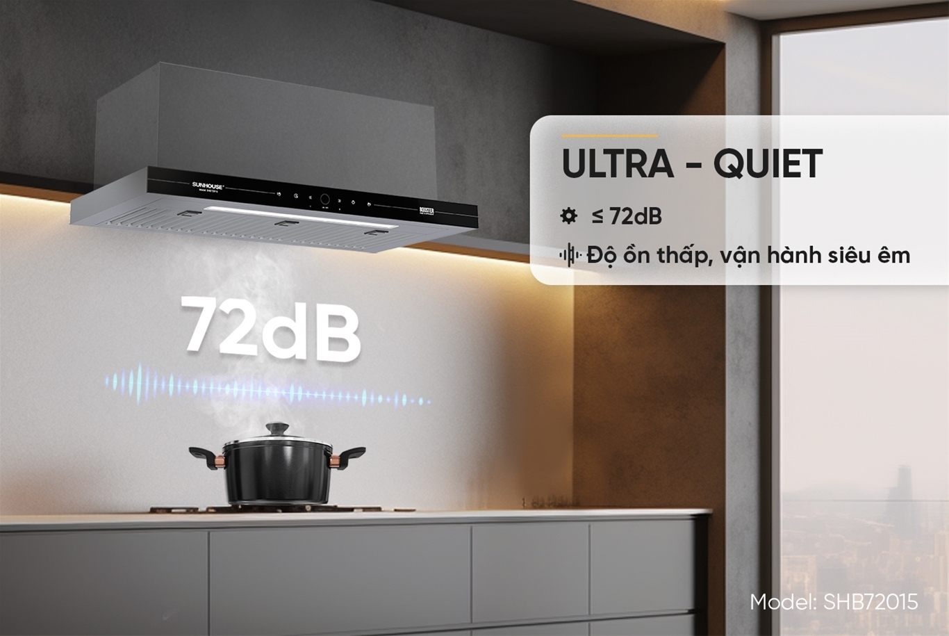 máy hút mùi âm tủ sunhouse shb72015