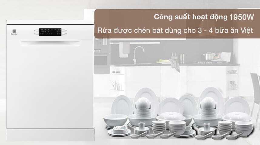 máy rửa chén độc lập electrolux esa47200sw