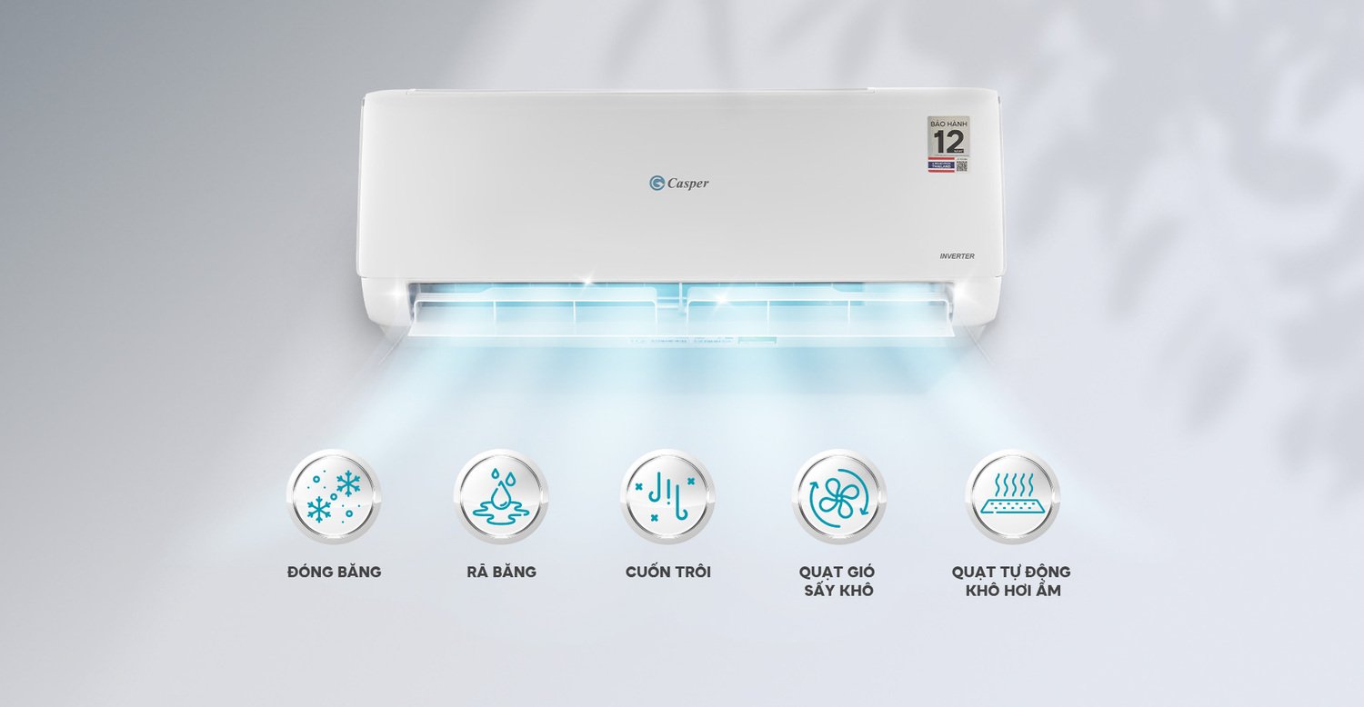 máy lạnh casper inverter proair 2hp jc-18iu36