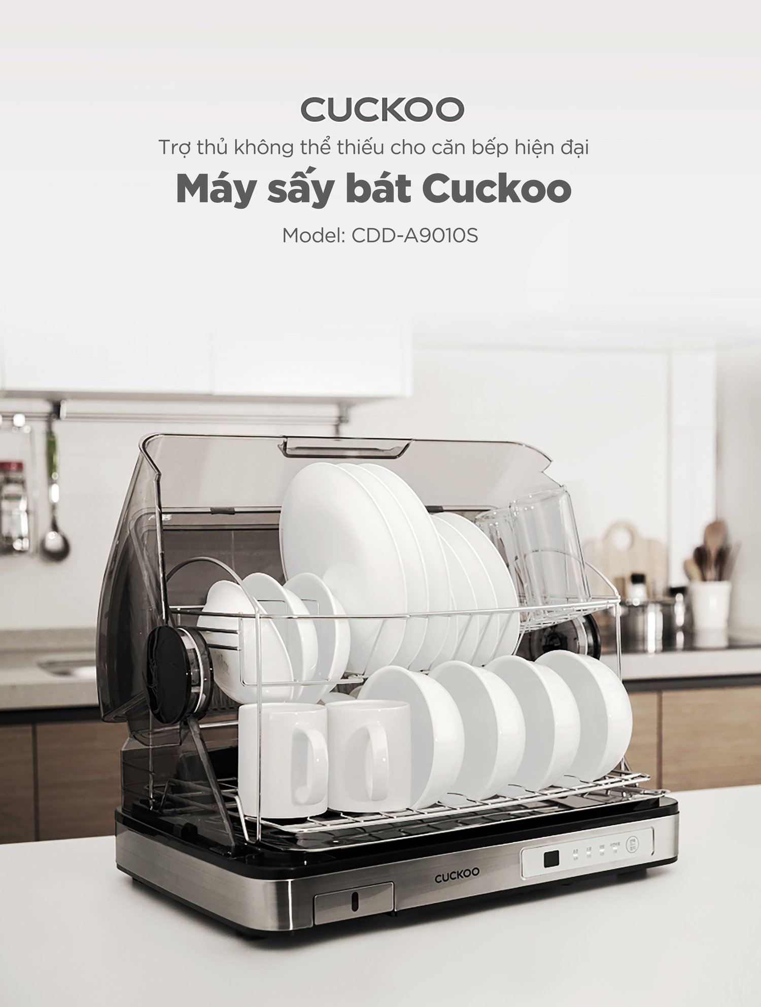 máy sấy bát điện tử 40 lít cuckoo cdd-a9010