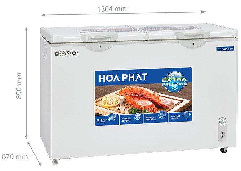 tủ đông hòa phát inverter 245 lít hpf bd8245