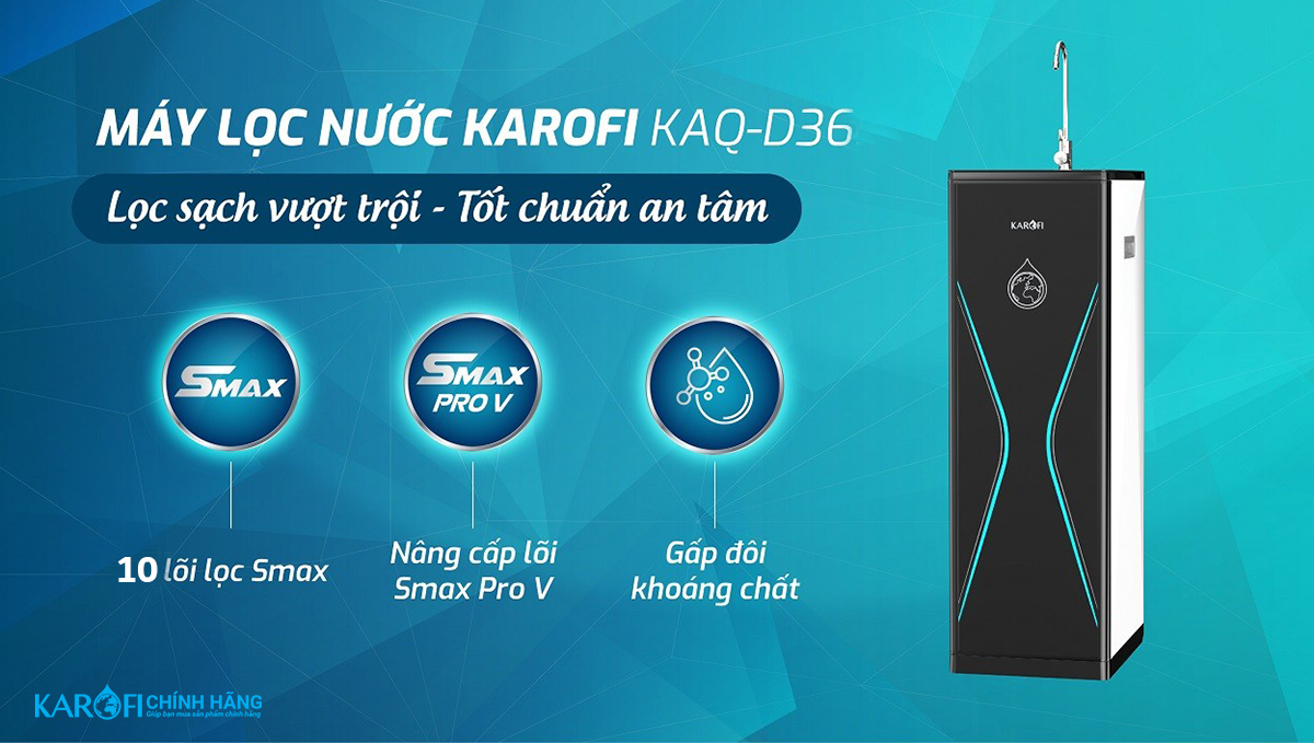 máy lọc nước karofi kaq-d36 - 10 lõi