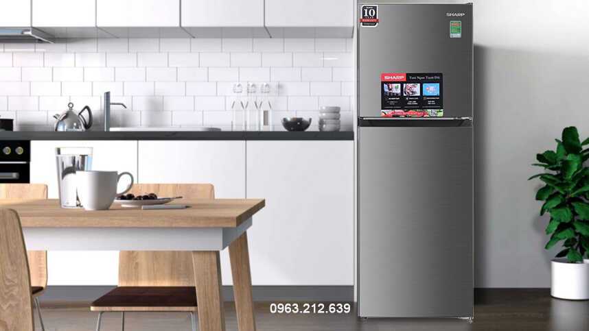 tủ lạnh sharp inverter 247 lít sj-x270v-sl