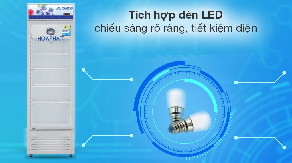 tủ mát hoà phát 195 lít hsr d6195