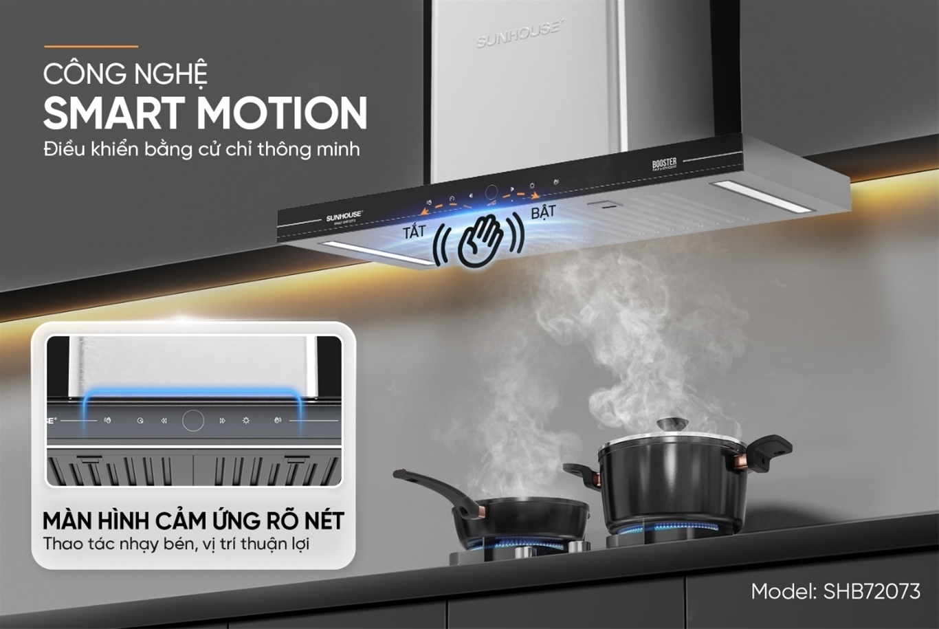 máy hút mùi chữ t sunhouse shb72073