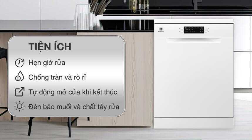 máy rửa chén độc lập electrolux esa47200sw
