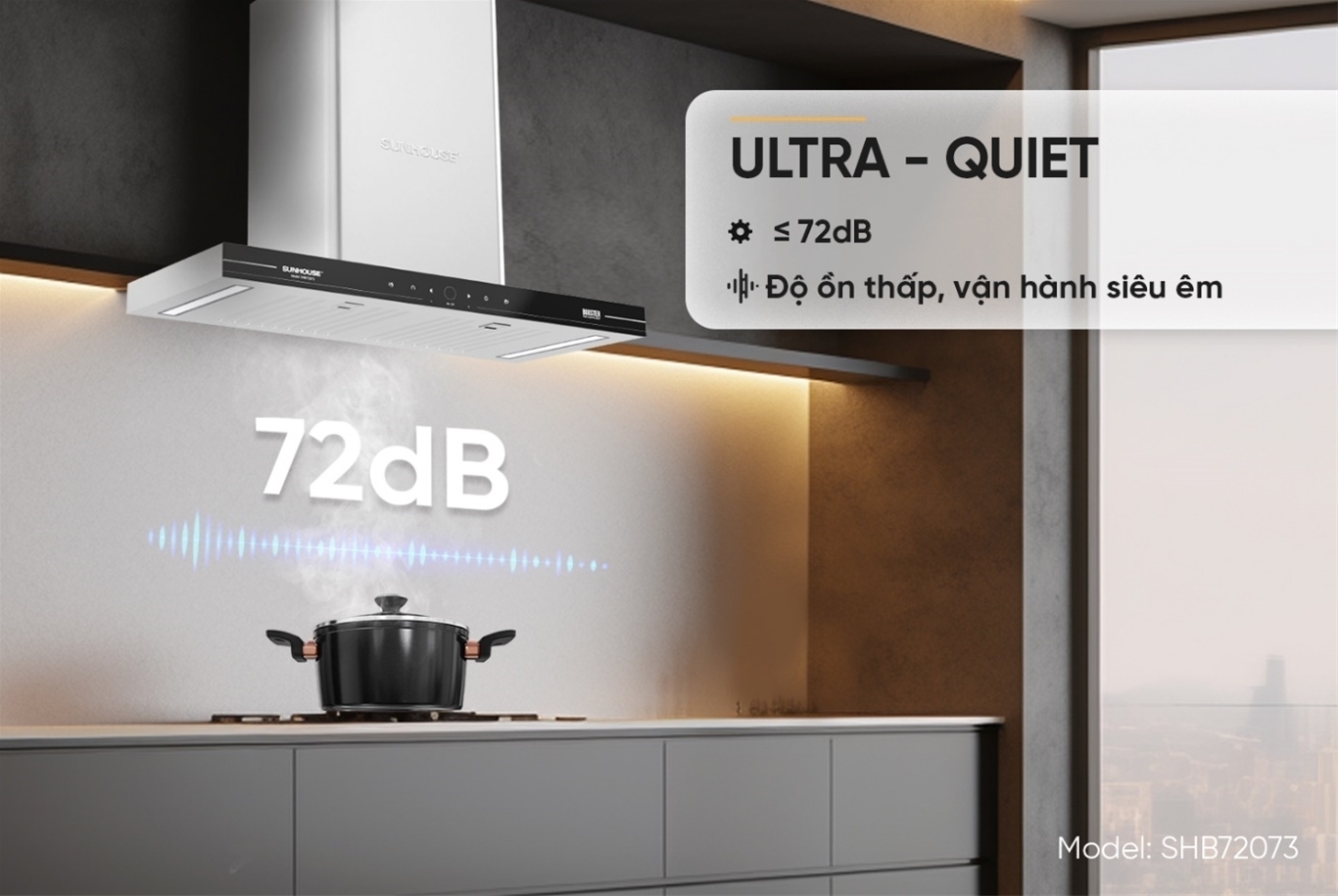 máy hút mùi chữ t sunhouse shb72073