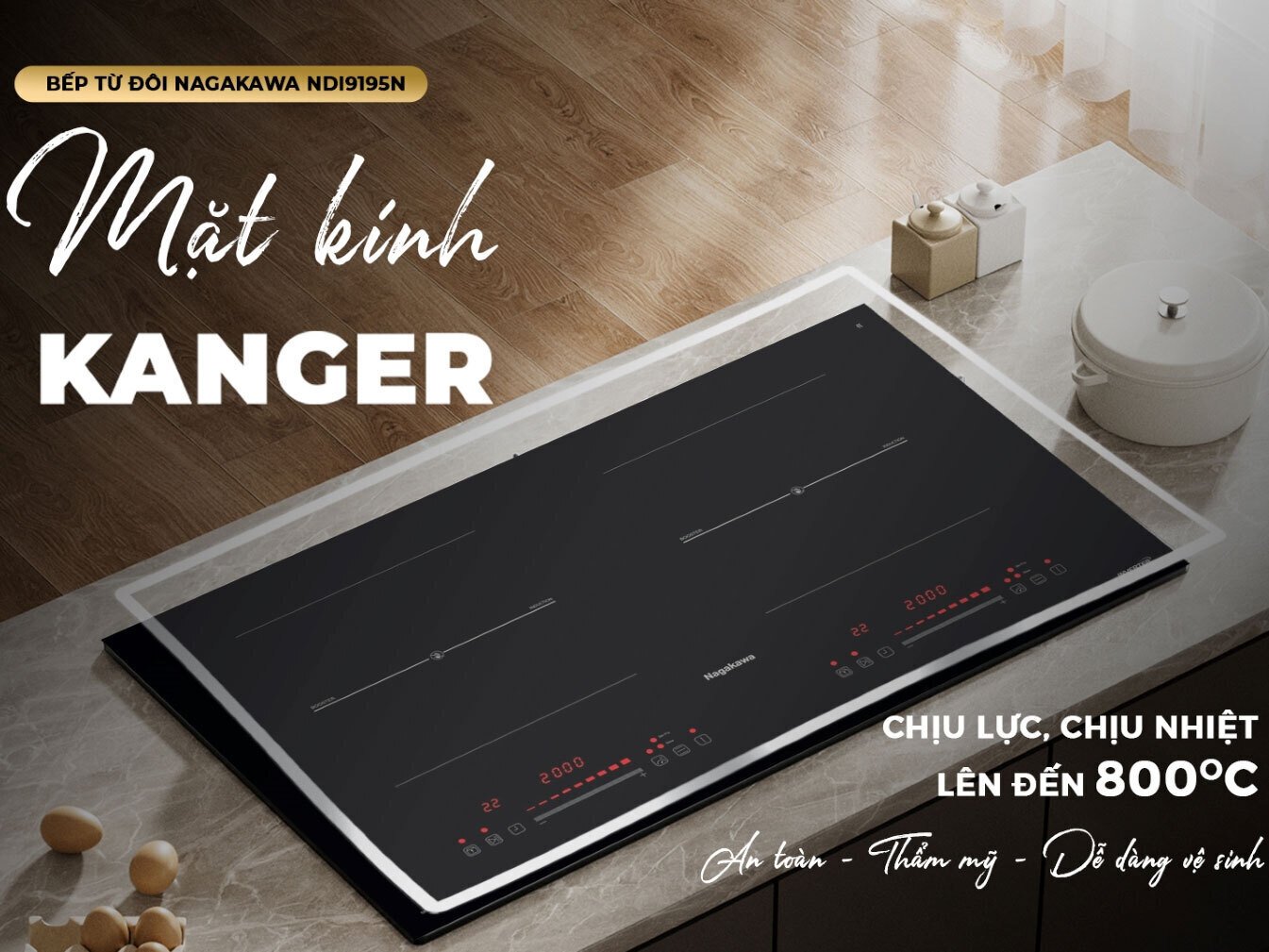 bếp điện từ đôi nagakawa ndi9194
