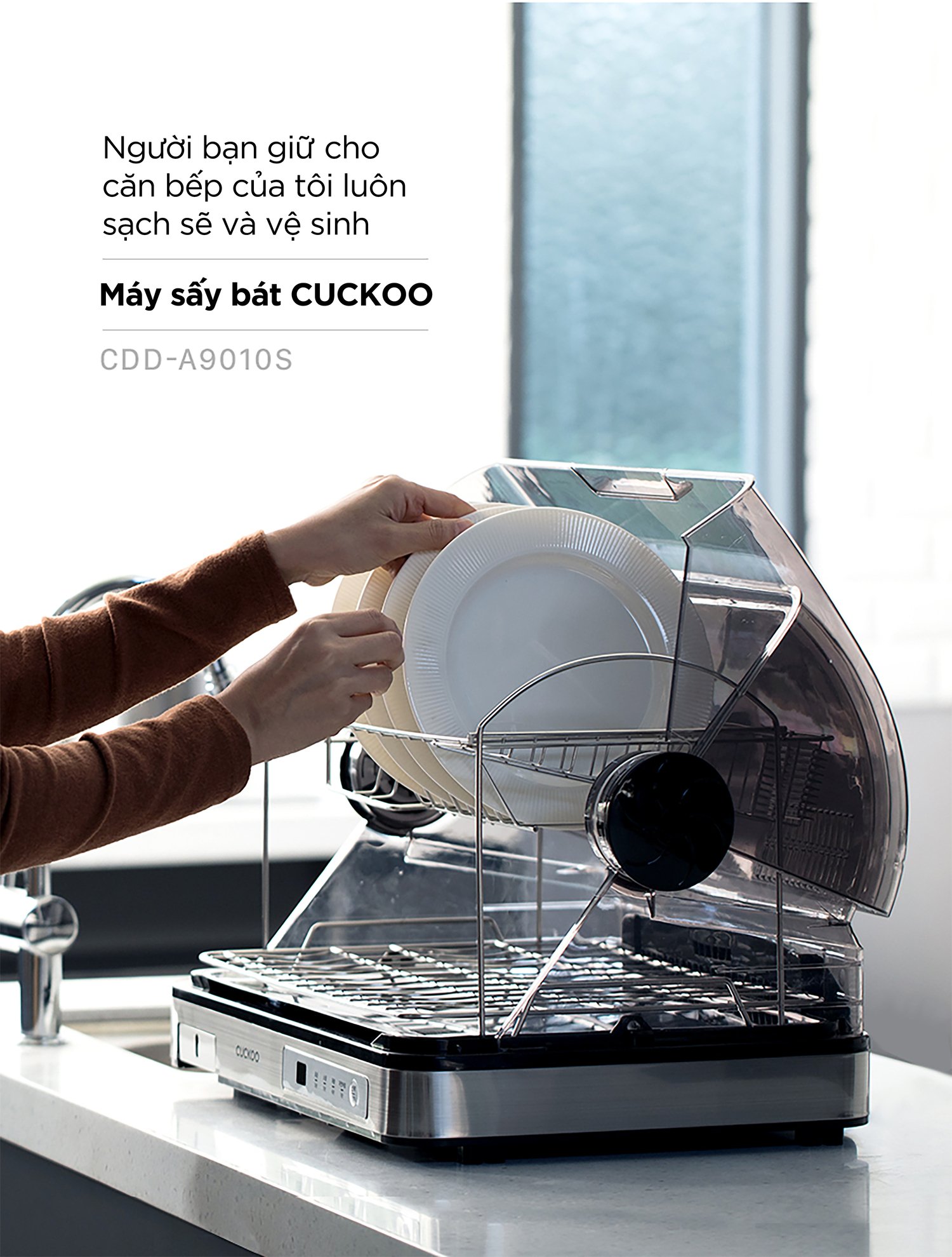 máy sấy bát điện tử 40 lít cuckoo cdd-a9010