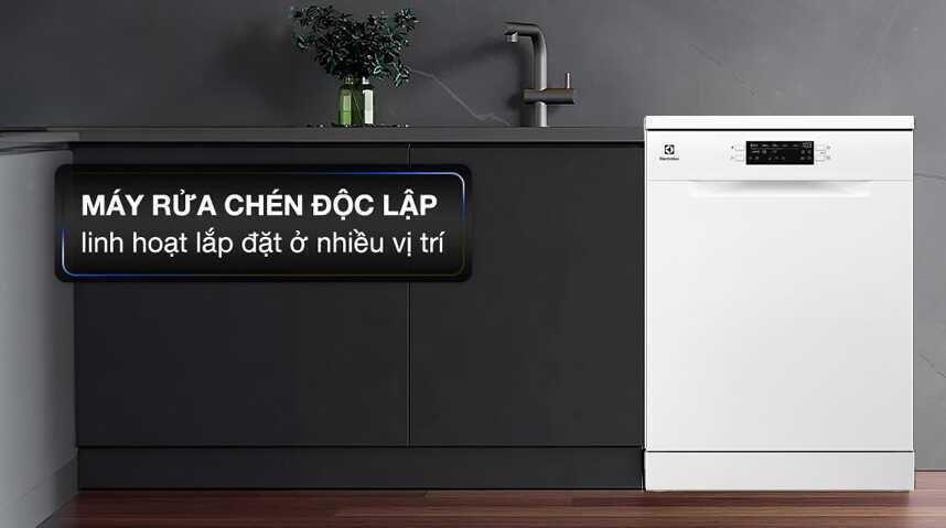 máy rửa chén độc lập electrolux esa47200sw