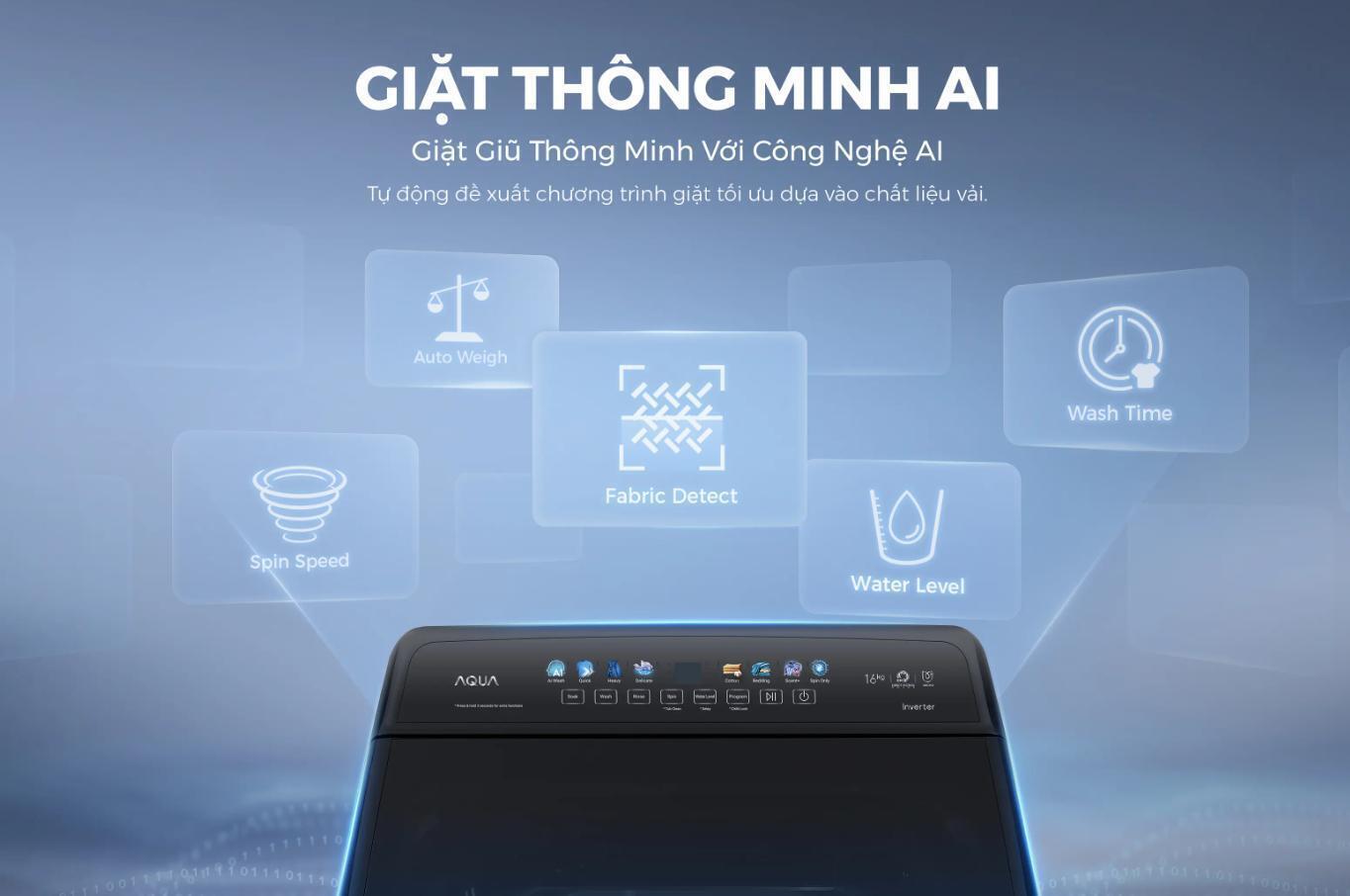 máy giặt aqua inverter 14 kg awm14-b2158l(b)