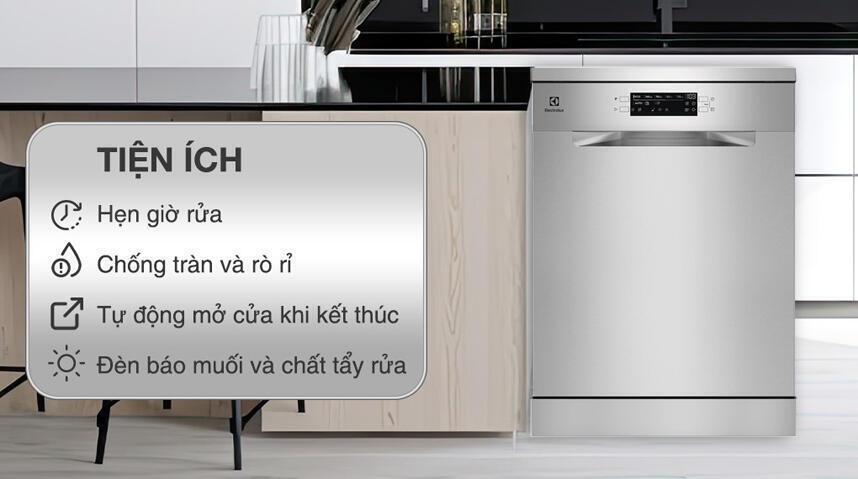 máy rửa chén độc lập electrolux esa47200sx