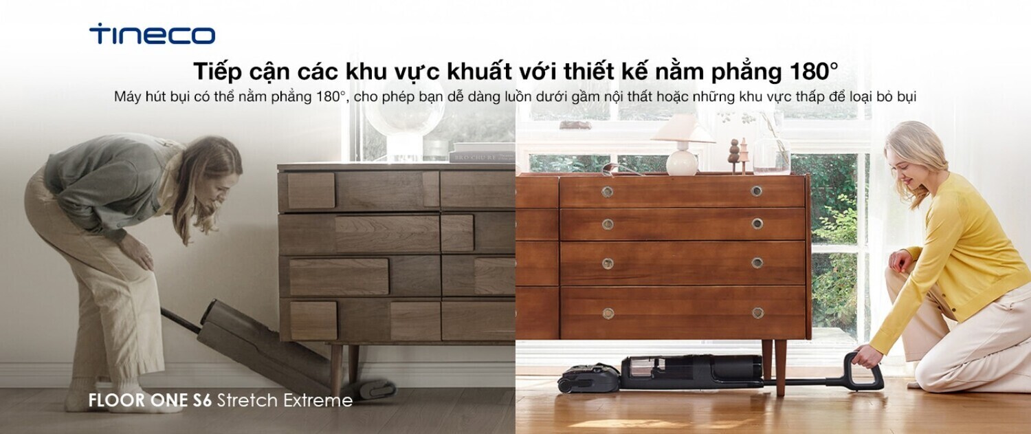 máy hút bụi lau nhà tineco floor one s6 stretch extreme