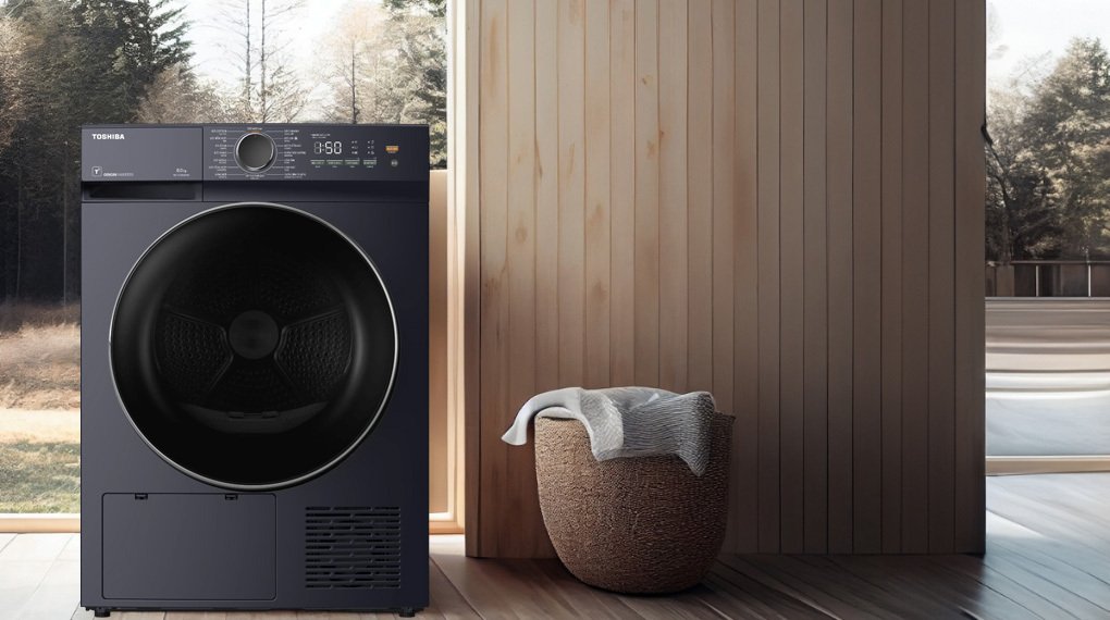 máy sấy bơm nhiệt toshiba 8 kg td-t21b90hwv(mg)