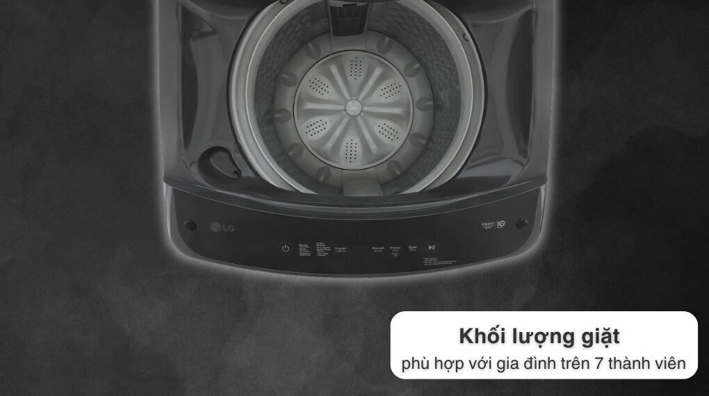 máy giặt lồng đứng lg inverter 15kg t2515vbtb