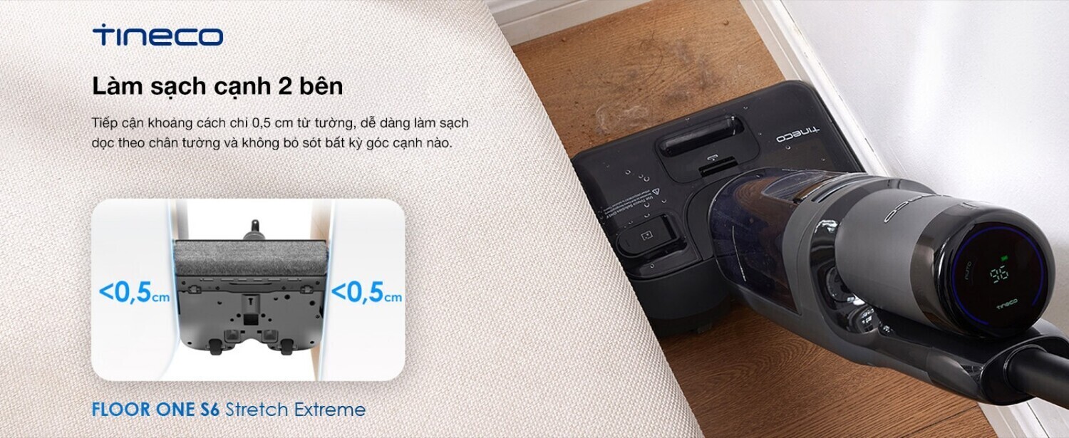 máy hút bụi lau nhà tineco floor one s6 stretch extreme