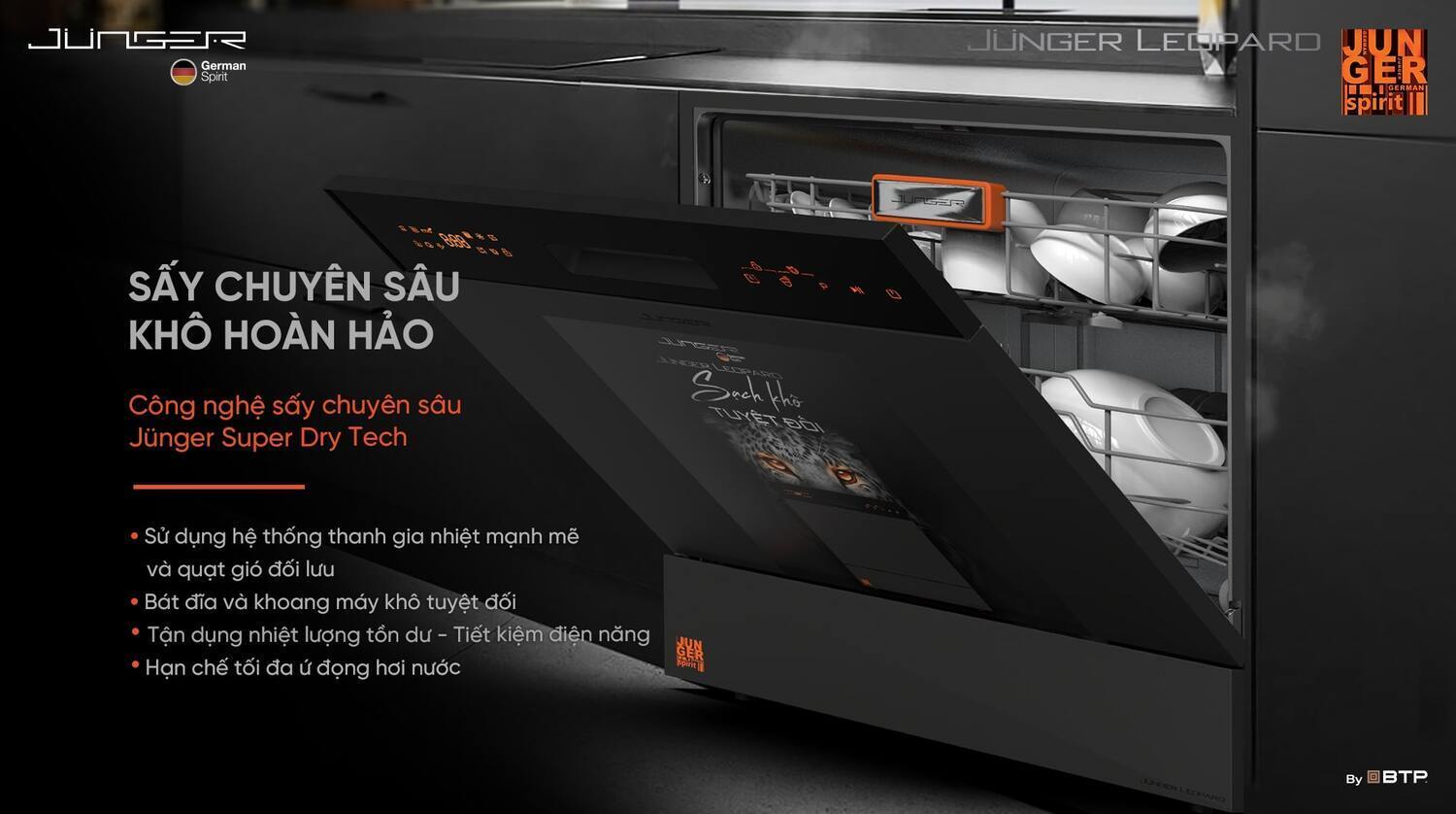 máy rửa bát junger leopard dwj-136-vg