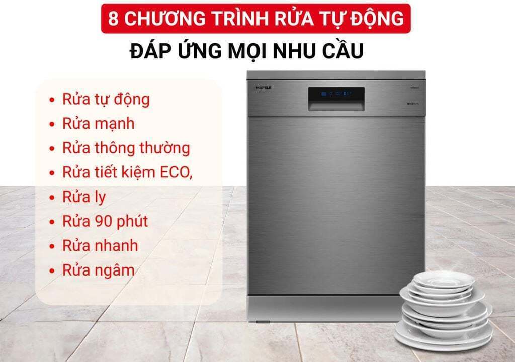 máy rửa chén độc lập hafele hdw-f602ts (535.29.551)